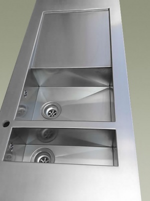piani cucina inox